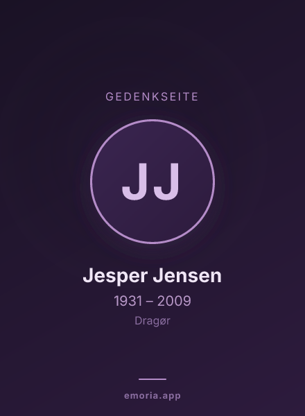 Gedenkportrait von Jesper Jensen