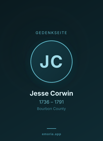 Gedenkportrait von Jesse Corwin