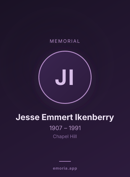 Memorial portrait of Jesse Emmert Ikenberry