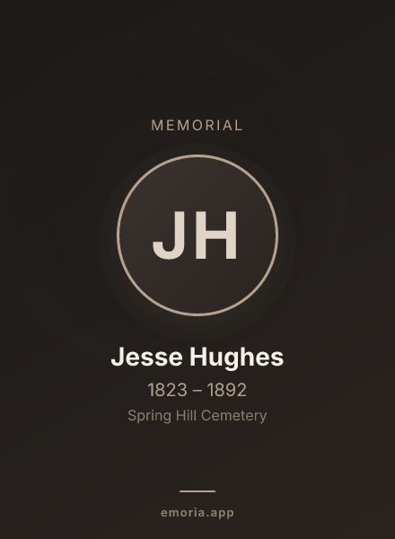 Memorial portrait of Jesse Hughes