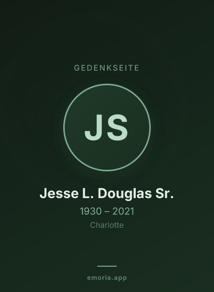 Gedenkportrait von Jesse L. Douglas Sr.