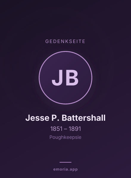 Gedenkportrait von Jesse P. Battershall