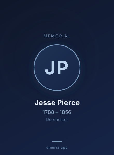 Memorial portrait of Jesse Pierce