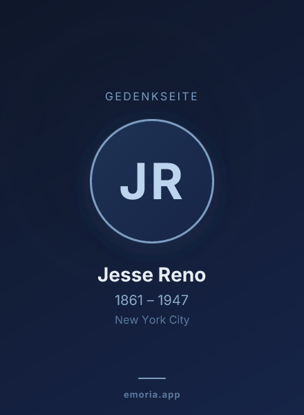 Gedenkportrait von Jesse Reno