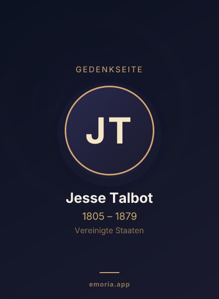 Gedenkportrait von Jesse Talbot
