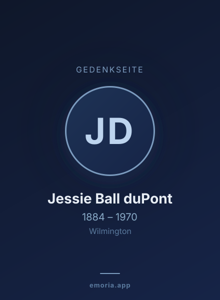 Gedenkportrait von Jessie Ball duPont