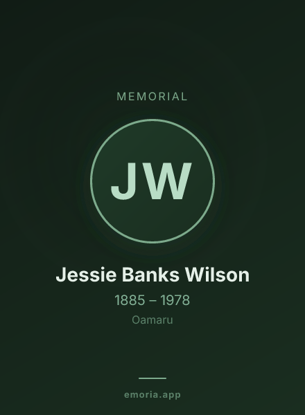 Memorial portrait of Jessie Banks Wilson