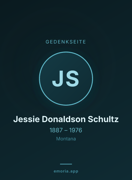 Gedenkportrait von Jessie Donaldson Schultz