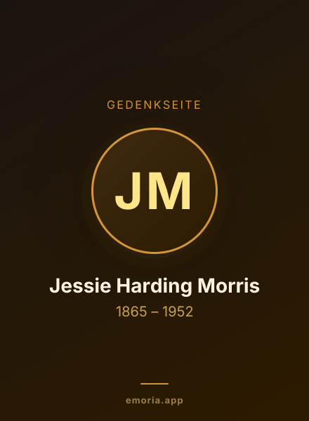 Gedenkportrait von Jessie Harding Morris