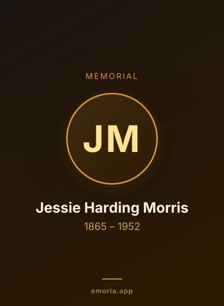 Memorial portrait of Jessie Harding Morris
