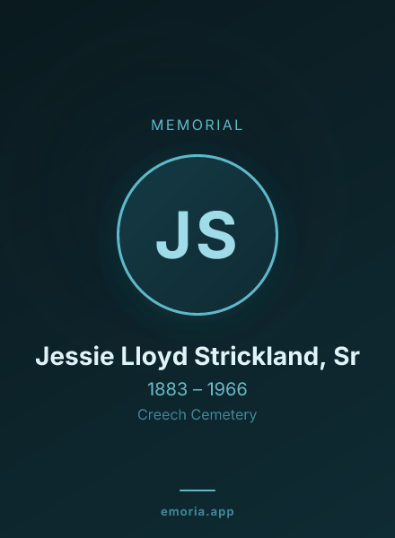 Memorial portrait of Jessie Lloyd Strickland, Sr