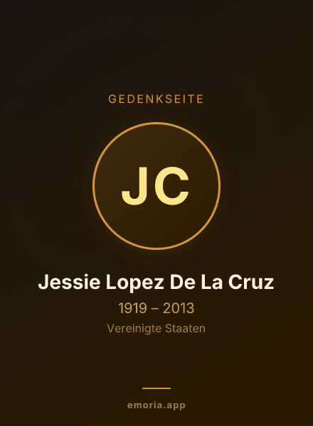 Gedenkportrait von Jessie Lopez De La Cruz