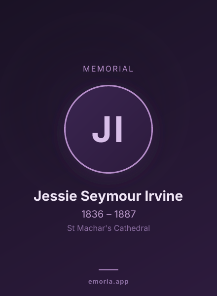 Memorial portrait of Jessie Seymour Irvine