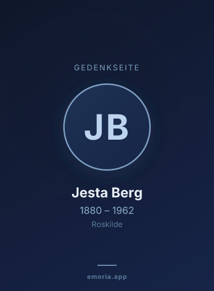 Gedenkportrait von Jesta Berg
