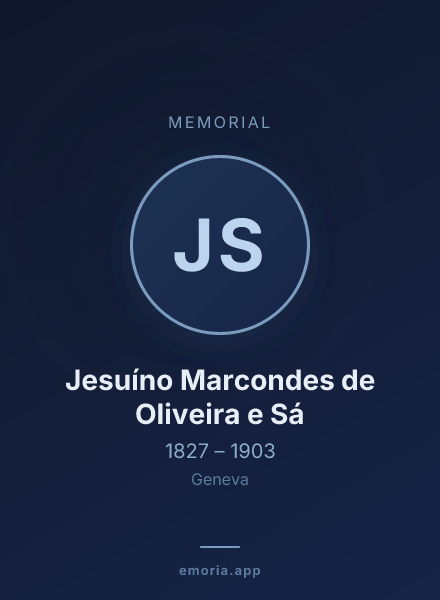 Memorial portrait of Jesuíno Marcondes de Oliveira e Sá