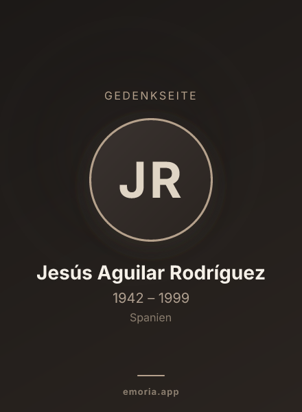 Gedenkportrait von Jesús Aguilar Rodríguez