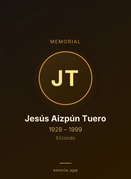 Memorial portrait of Jesús Aizpún Tuero