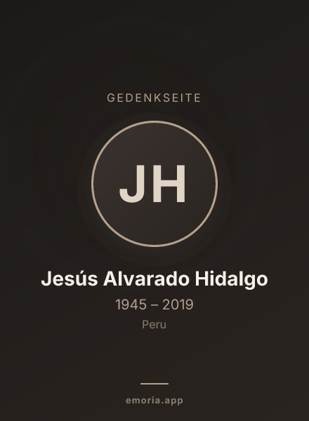 Gedenkportrait von Jesús Alvarado Hidalgo