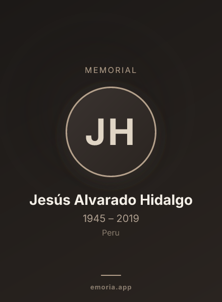 Memorial portrait of Jesús Alvarado Hidalgo