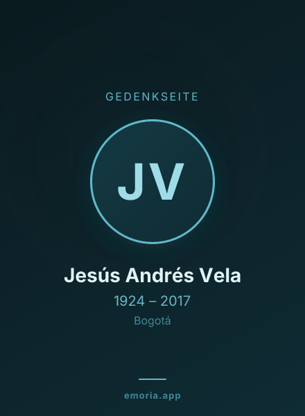 Gedenkportrait von Jesús Andrés Vela