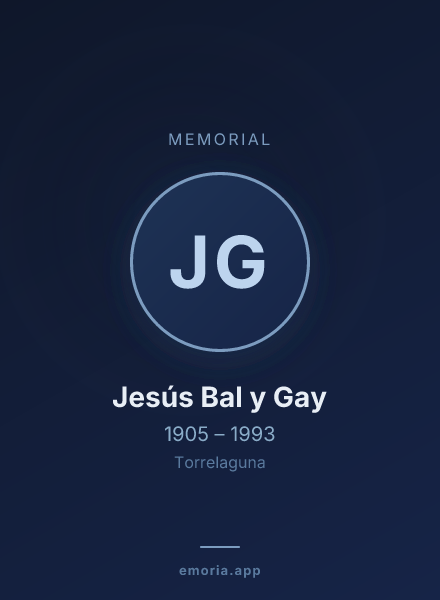 Memorial portrait of Jesús Bal y Gay