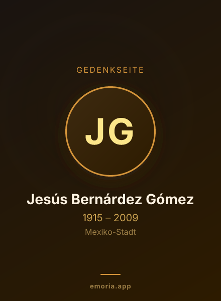 Gedenkportrait von Jesús Bernárdez Gómez