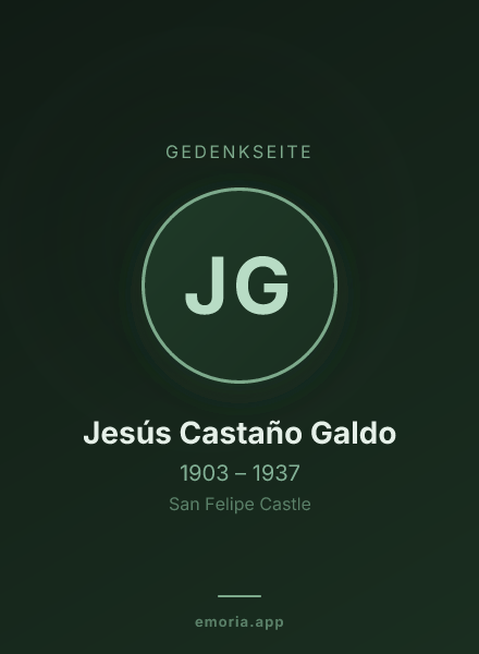 Gedenkportrait von Jesús Castaño Galdo