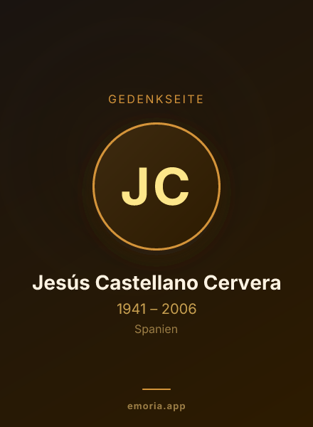 Gedenkportrait von Jesús Castellano Cervera