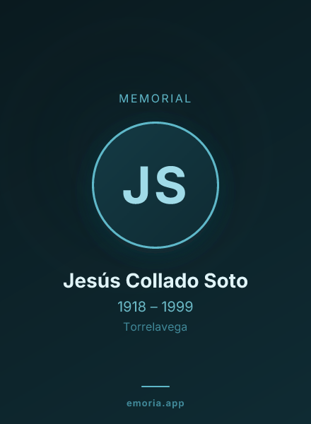 Memorial portrait of Jesús Collado Soto