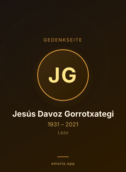 Gedenkportrait von Jesús Davoz Gorrotxategi