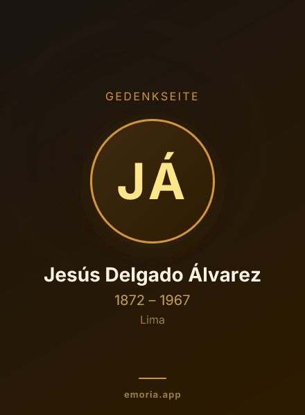 Gedenkportrait von Jesús Delgado Álvarez