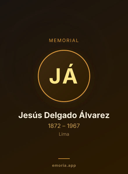 Memorial portrait of Jesús Delgado Álvarez