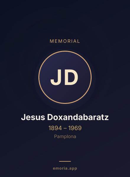 Memorial portrait of Jesus Doxandabaratz