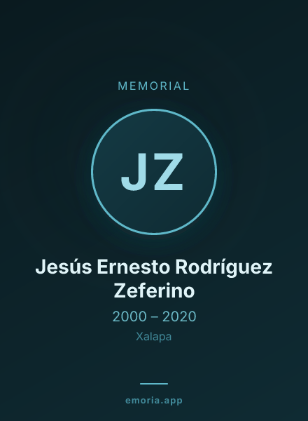 Memorial portrait of Jesús Ernesto Rodríguez Zeferino