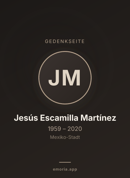 Gedenkportrait von Jesús Escamilla Martínez
