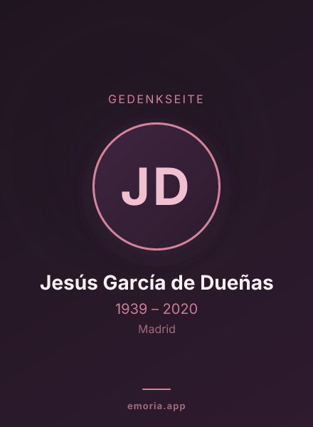 Gedenkportrait von Jesús García de Dueñas