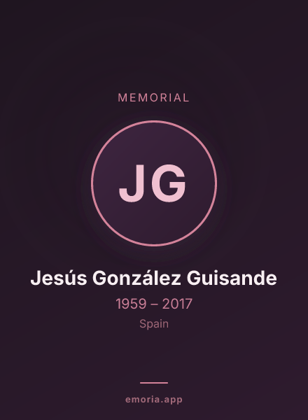 Memorial portrait of Jesús González Guisande