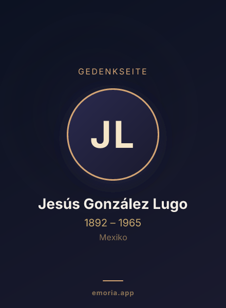 Gedenkportrait von Jesús González Lugo