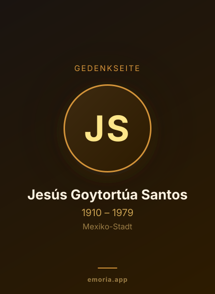 Gedenkportrait von Jesús Goytortúa Santos