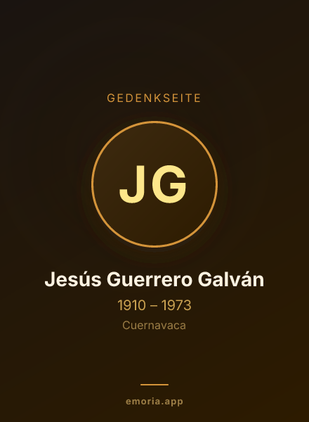 Gedenkportrait von Jesús Guerrero Galván