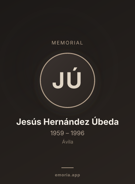 Memorial portrait of Jesús Hernández Úbeda