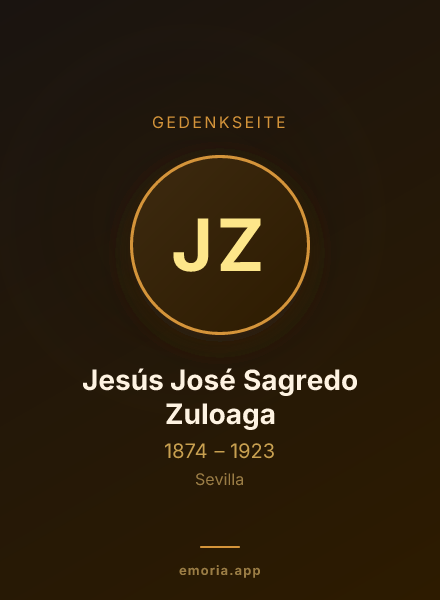 Gedenkportrait von Jesús José Sagredo Zuloaga