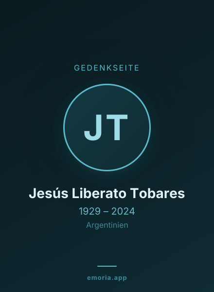 Gedenkportrait von Jesús Liberato Tobares