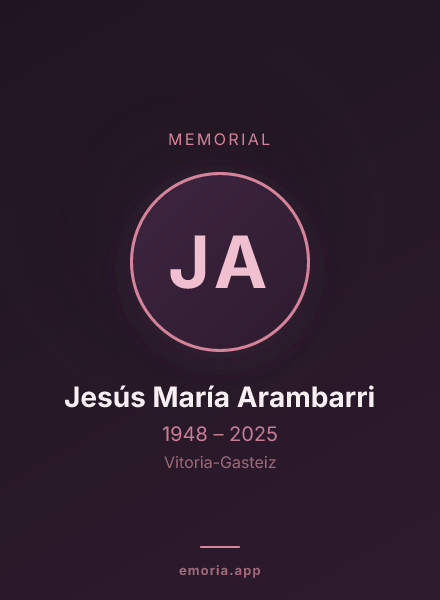 Memorial portrait of Jesús María Arambarri