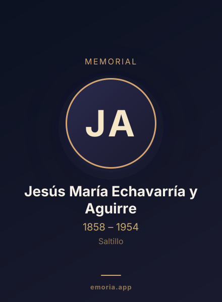 Memorial portrait of Jesús María Echavarría y Aguirre