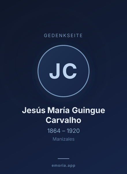 Gedenkportrait von Jesús María Guingue Carvalho