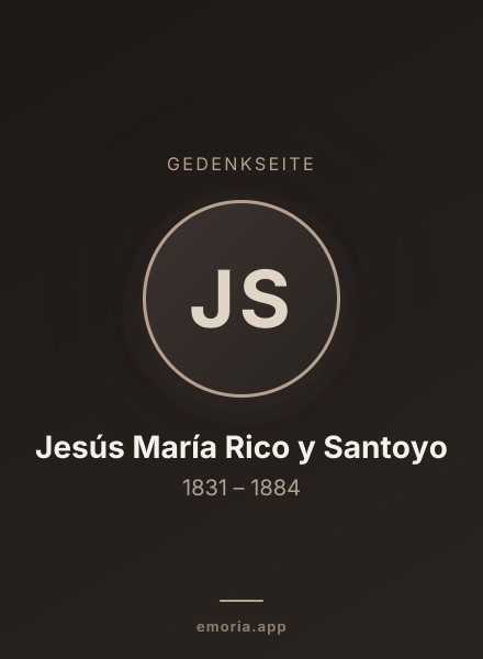 Gedenkportrait von Jesús María Rico y Santoyo