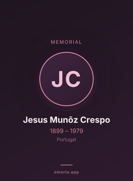 Memorial portrait of Jesus Munõz Crespo