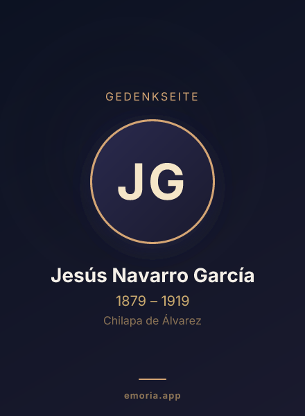 Gedenkportrait von Jesús Navarro García