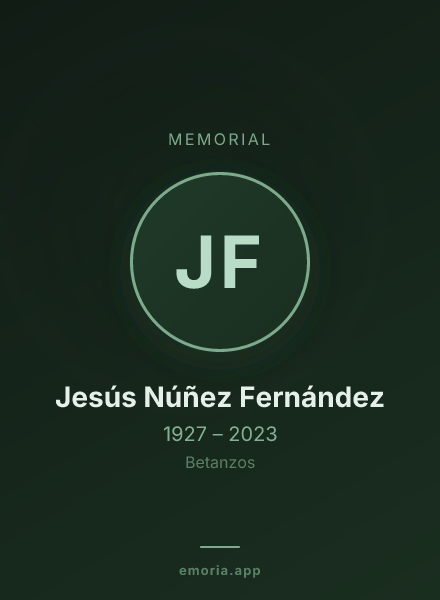 Memorial portrait of Jesús Núñez Fernández